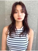 韓国風レイヤーカット/前髪カット/美髪エアリーロング髪質改善