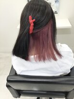 パーセント(percent)&nbsp;【percent枚方】インナーチェリーピンクbefore after