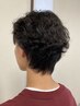 [メンズ限定]　カット＋ナチュラルパーマ＋前処理トリートメント