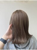 筋感細め明るめコントラスト白髪ぼかしハイライト北千住
