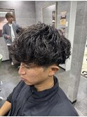 滋賀/南草津/メンズ美容室/波巻きツイストスパイラルパーマ