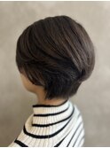 パーマショートヘア