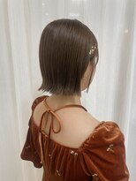 エミュ 天文館店(eMu) ボブタイトアレンジ×金箔が可愛い