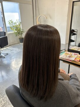 エフフォーユアヘアー 北方店(F for your hair) オリーブ系カラー