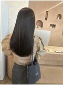 【 YUCCA 】大人可愛い黒髪ストレート/切りっぱなしうるツヤ