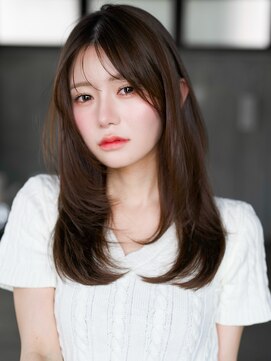 レノラ 本町(LENORA) ☆ホワイトグレージュミニウルフデジタルパーマチェリーブラウン