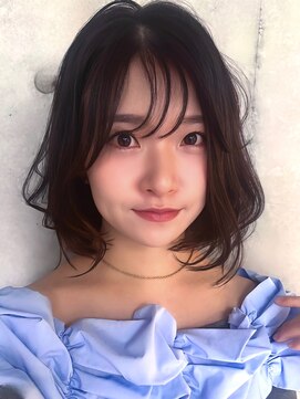 リークフー(Ree cu fuu) 小顔春カラー愛されショートボブヘーゼルブラウン大人可愛い