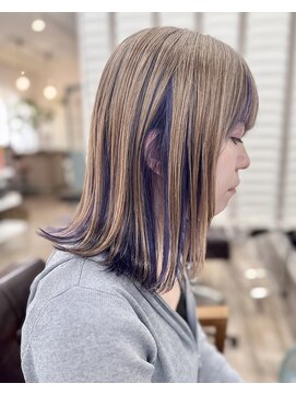 ラウラアンドロー(LAURA&RO) ダブルカラー/ケアブリーチ/インナーカラー/ベージュ【塚口】