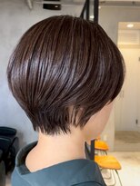 エリマ 調布(elima)&nbsp;調布ストレートパーマハンサムショートヘアミルクティーベージュ