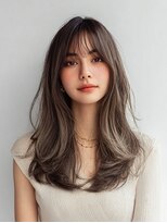 ダル 渋谷/表参道(DAL.)&nbsp;レイヤーカット髪質改善カラーブリーチなしダブルカラー韓国