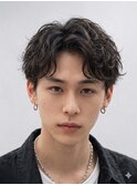 MEN'S HAIR/ルーズショート/波巻きツイストスパイラル/心斎橋
