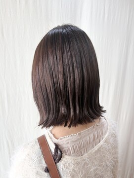ココカラヘアー ニコ(cococara hair nico) 切りっぱなしボブ/明るめベージュ
