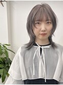 丸みウルフシルエット　レイヤーカットグレージュ　渋谷　表参道