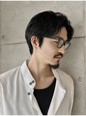 フェザーパーマメンズカットビジネスヘア
