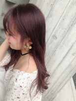 リバレッジ 広尾(Leverage)&nbsp;白髪が気になる方でもできるツヤチェリーピンク