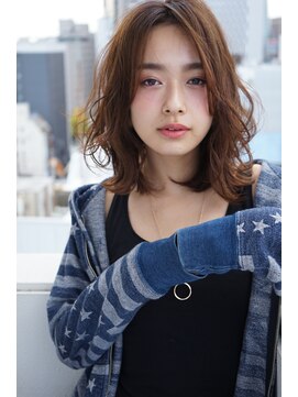 ロンドローズ 名古屋(Lond damaskRose) 【Lond damaskRose】川瀬賢翁 外はねカジュアルミディアム