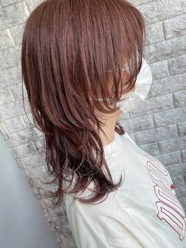 リアイス(Re:ICE) ミニウルフ/くすみブルー/流れるレイヤー/インナーハイライト