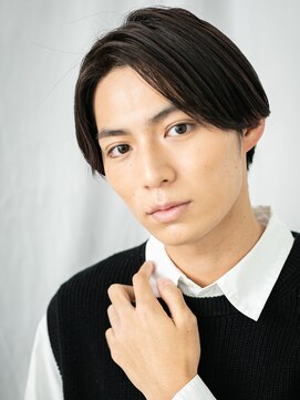 トニーアンドガイ メン 与野駅前店(TONI&GUY MEN) 前髪長めの正統派オーガニックカラーなビズスタイルb与野