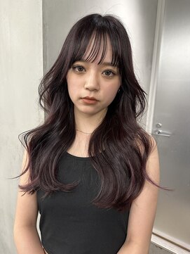 サイン 表参道(SIGN) イヤリングカラーインナーカラーハイライトカラーレイヤーカット