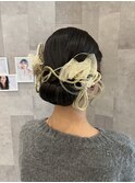 ヘアセット/セット/ヘアアレンジ/編み込み/成人式/結婚式/2次会