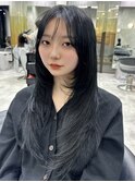 レイヤーカット 韓国ヘア フェイスレイヤー 表参道