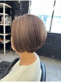 ★デザインカラー/レイヤーカット/ウェットヘアオリーブベージュ