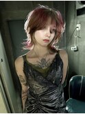 シャギーウルフカットレイヤーカッショートウルフボブウルフ