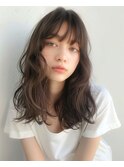 ナチュラルゆるふわミディアムロング