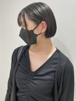 ピルボックス(PILL BOX)&nbsp;ミニボブ/黒髪/ストレートボブ/ショートボブ/切りっぱなし