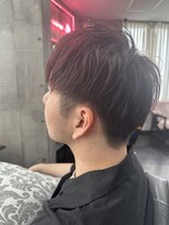 トゥーミー(to mee)&nbsp;【メンズ】ツーブロマッシュ×ピンクブラウン【小松】