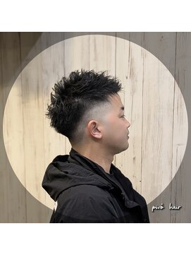 ピヴォヘアー(pivo hair) メンズカット   スキンフェード   スパイキーショート