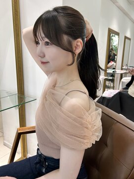 フォルテ 表参道店(FORTE) くびれヘア/アプリコットオレンジ/ハイライトカラー