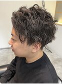 ツーブロック×スパイラルパーマ