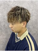 刈り上げマッシュ【ハイライトツイスパ】