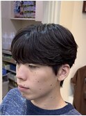 MEN’S HAIR/サーフカール/刈り上げセンターパート/柏駅