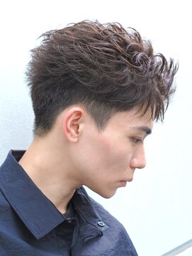 フィフス(fifth) メンズシースルーマッシュニュアンスパーマシャドウパーマテテ風