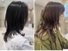 【髪質改善】根本リタッチカラー+カット+髪質改善トリートメント