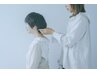 【クレイカラー・ヘッドスパ】カット＋カラー＋首肩まで極上ヘッドスパ