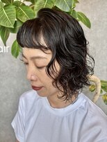 モア ヘアー ラウンジ ハザール 羽沢国大前店(moa hair lounge/ HAZZAR)&nbsp;大人のニュアンスパーマボブ
