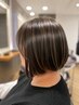     【marbb付】ダメージを抑えて自然な艶髪へ◇弱酸性縮毛強制＋カット