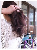 フランジェッタヘアー(Frangetta hair) 初夏のカシスカラー