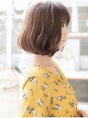 ■くすみピンクxゆるふわカール大人ボブ52-5★越谷20代30代40代