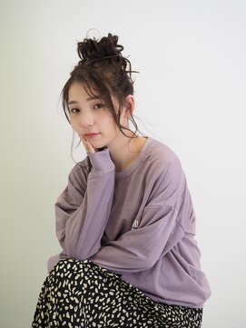 倶楽部ヘアーズ 醍醐本店(HAIR'S) 【パーティーヘアアレンジスタイル】カジュアルなお団子ヘア