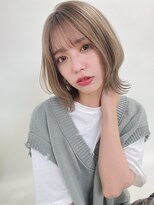 ルービック バランス 天王寺(Rubik's×Balance)&nbsp;大人可愛いハイトーンウルフヘア