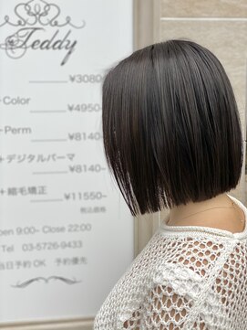 テディ 自由が丘店(teddy) 大人ショートボブ×ナチュラルボブ×ミニボブ  20代30代40代