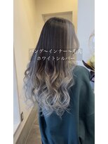 エス(esu)&nbsp;バングカラー×ホワイトシルバー