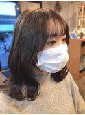 【ショコラベージュ】ナチュラルフェザーバング
