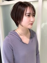 フレーム ヘア ルーム 天王寺駅前店(FRAME hair room)&nbsp;小顔丸みショート/シースルーバング