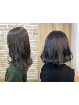 脱白髪染め☆白髪ぼかしイルミナカラーはここだけ☆オトナ女性のための透明感あるグレイカラーに予約殺到♪