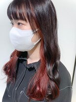 リンダバイネオリーブ 白楽店(Linda by neolive) おろしても結んでも可愛い暖色インナーカラーデザインカラー